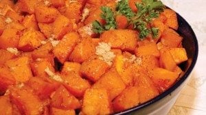 Cayenne pepper and chili powder add spiciness to this sweet yam dish.