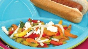 This sweet, crisp pepper salad requires refrigeration 1 hour prior to serving.