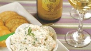 Tina Meranda of Meranda-Nixon Winery in Ripley shares her favorite recipe featuring the winery’s luscious reserve Chardonnay, a complex, full-bodied dry white wine with buttery oak and honey flavors that compliment this rich seafood dip.