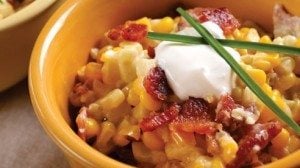 Yes, this casserole is rich, decadent and certainly an indulgence but it's hard to pass up the combination of sweet corn, smoky bacon and tangy sour cream. While you can use canned corn, fresh, local corn is an even better idea.