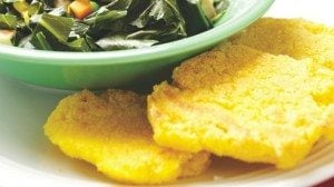 The crunchy, gritty texture of cornmeal adds a rustic appeal to this simple fried corn bread.