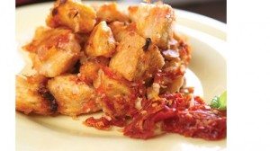 This savory take on classic bread pudding will only be as good as the tomatoes that go into it so be sure the tomatoes are at their peak of flavor and ripeness. For an added burst of flavor, add two tablespoons of chopped sun dried tomatoes.