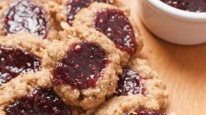 The holidays are definitely a time for indulgence and these classic thumbprints provide… but by tweaking a few of the ingredients, including use of whole wheat pastry flour, indulgences just got a little healthier.