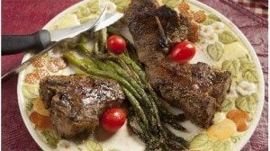 All you need is olive oil, lemon pepper, lamb and a grill!
