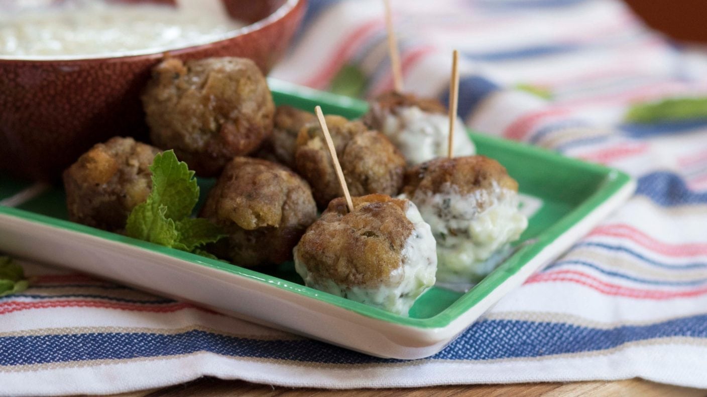 Our Ohio Recipe Lamb Meatballs with Tzatziki Sauce