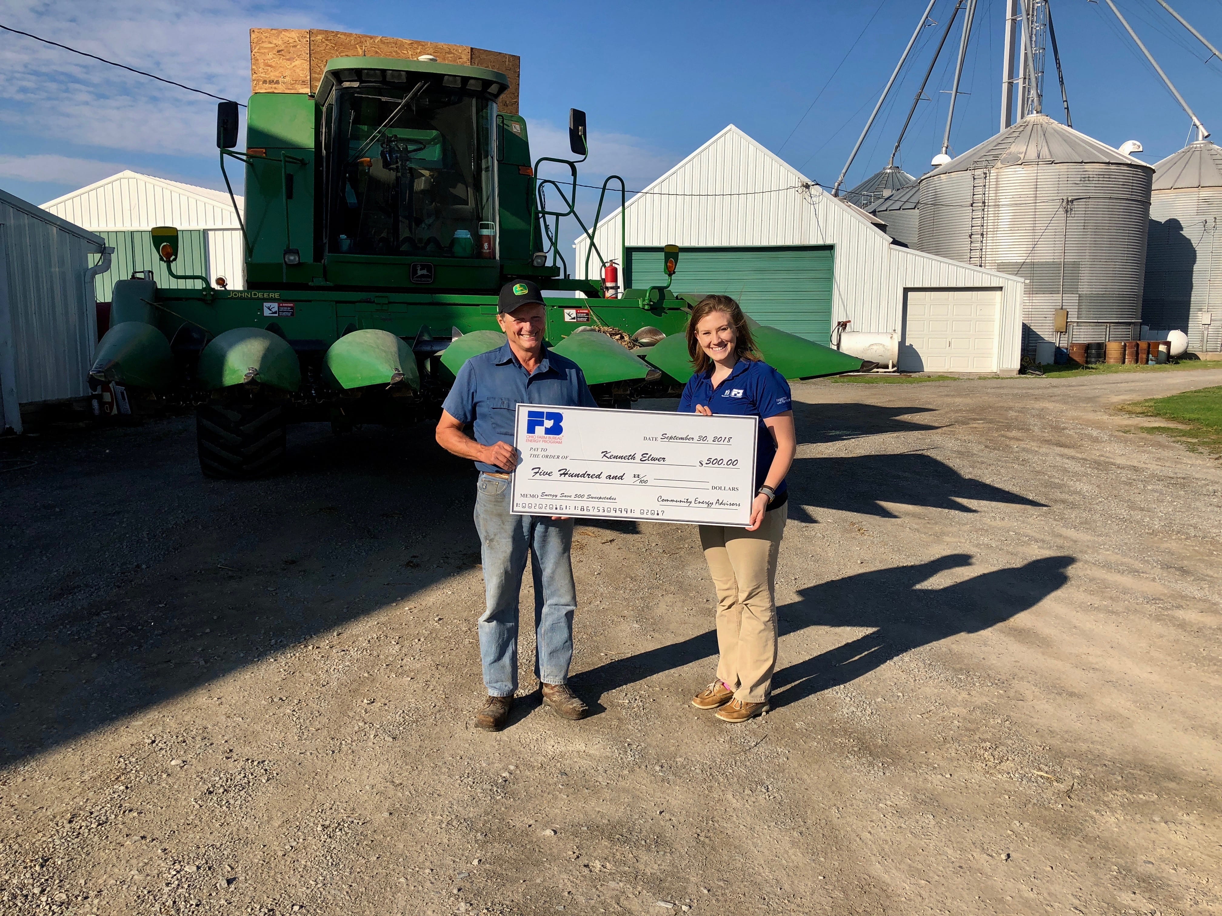 Ohio Farm Bureau Energy 500 Sweepstakes Winner Ohio Farm Bureau