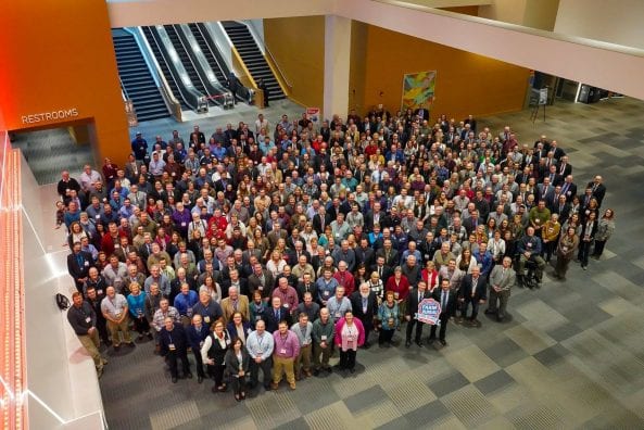 All attendees to the 100th Annual Meeting paused for a centennial photo this afternoon.