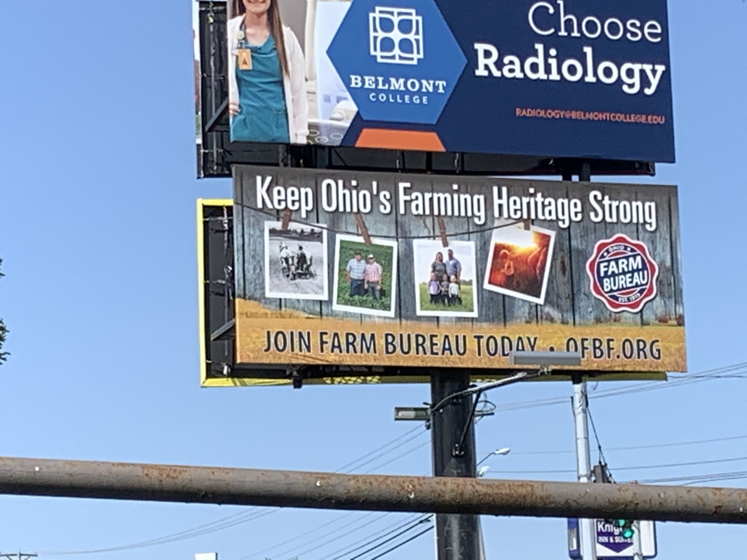 Belmont County Billboard Ohio Farm Bureau