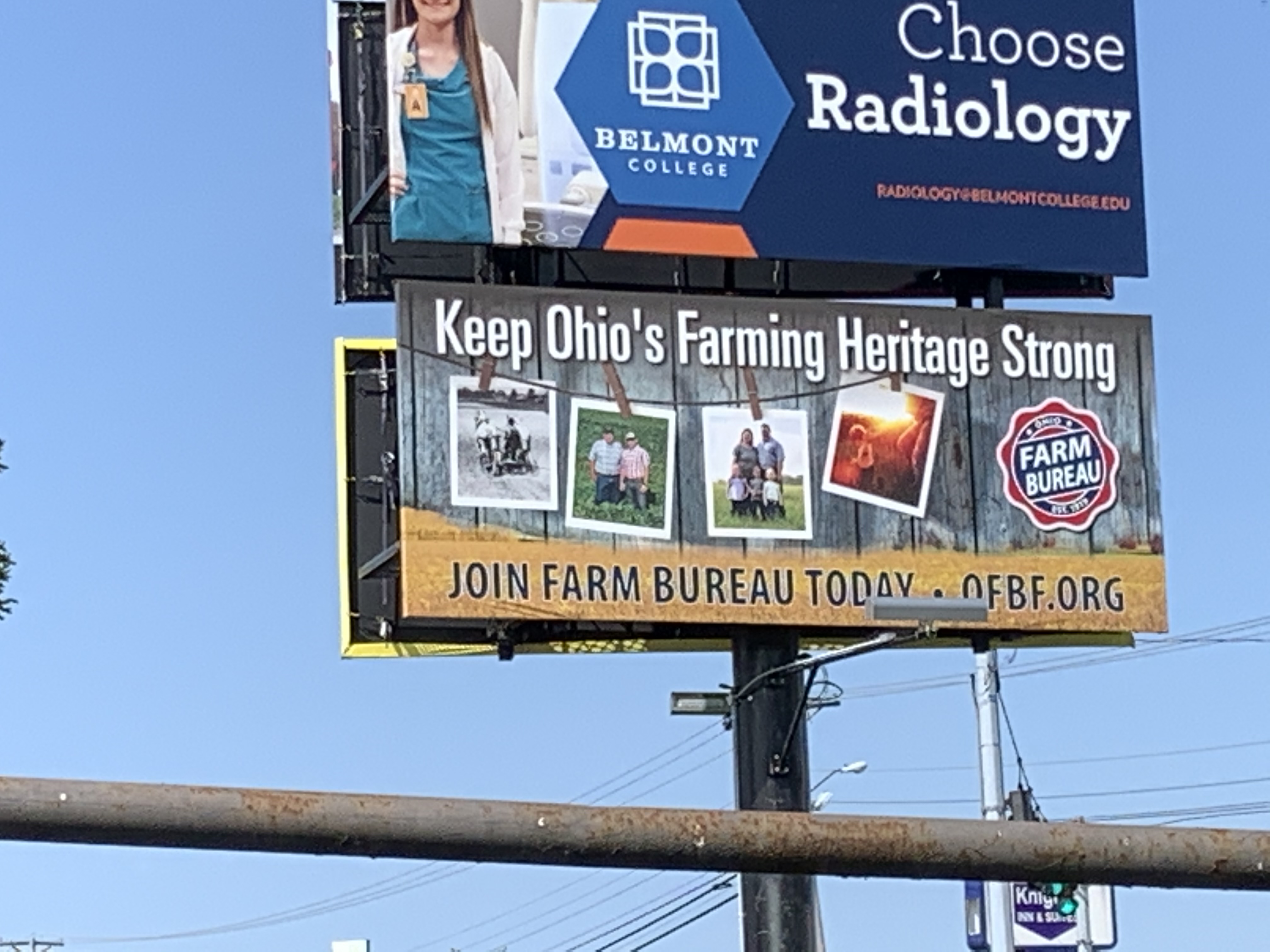 Belmont County Billboard Ohio Farm Bureau
