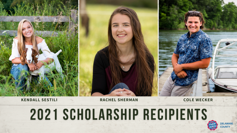 Delaware County Farm Bureau Awards 2021 Scholarships - Ohio Farm Bureau