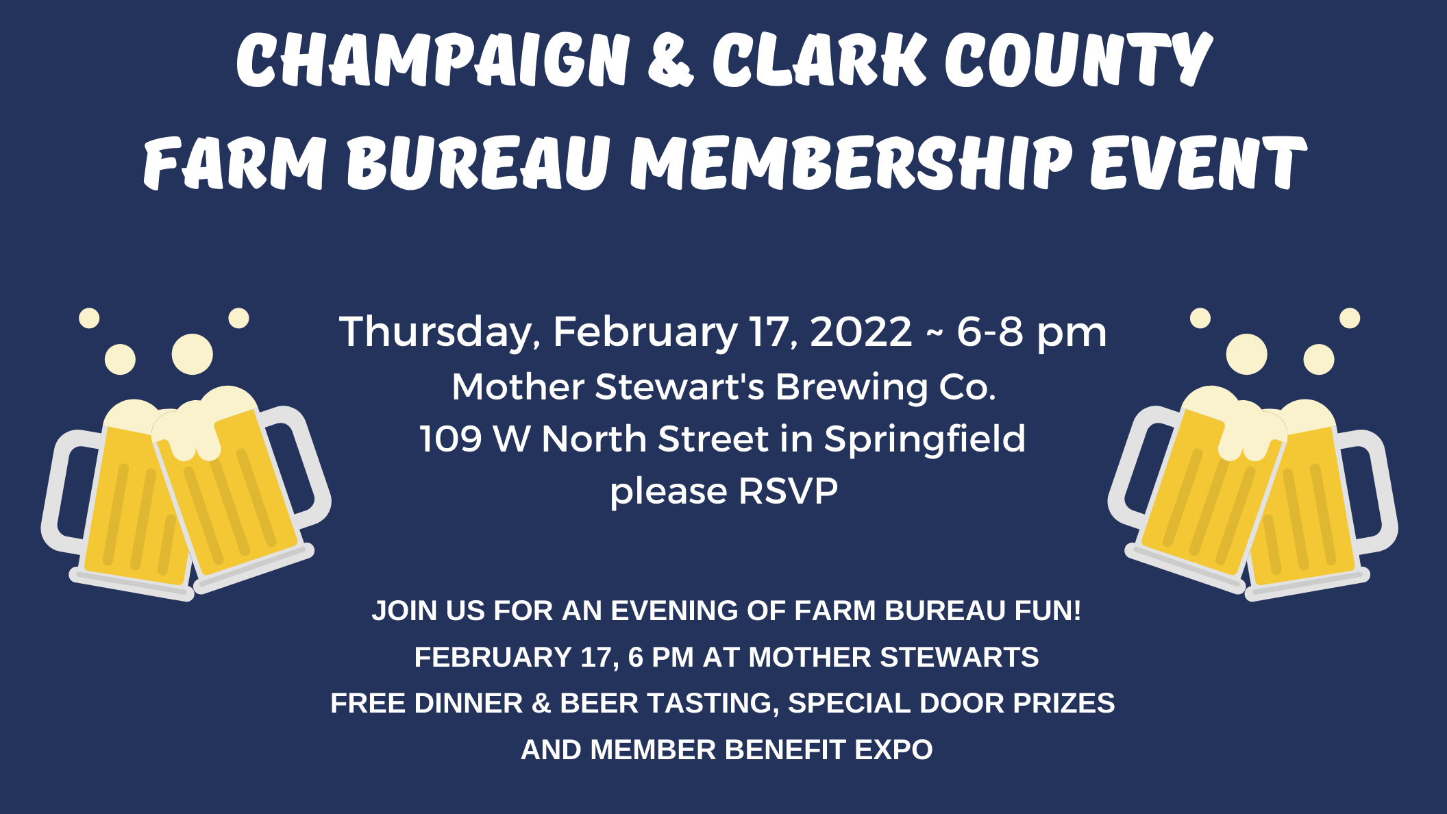 Champaign and Clark County Farm Bureaus cohost membership night Ohio