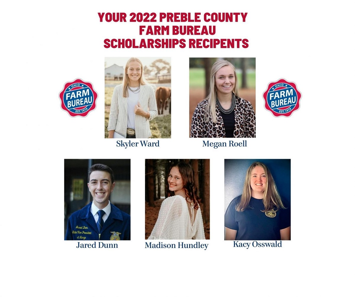 Preble County 2022 scholarship winners