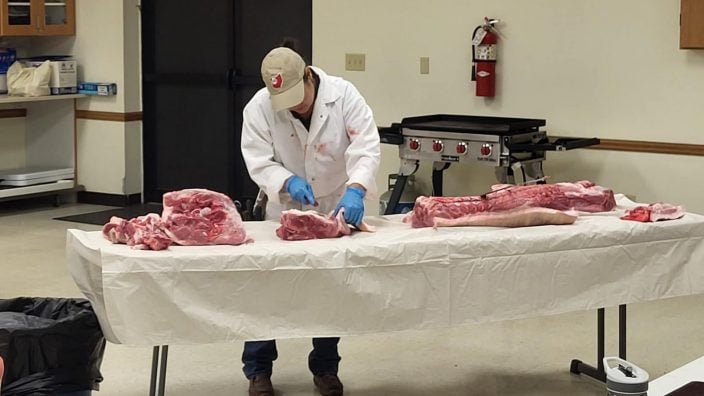 Gallia meat cutting workshop
