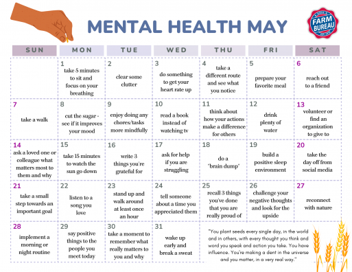 May is Mental Health Awareness Month - Ohio Farm Bureau