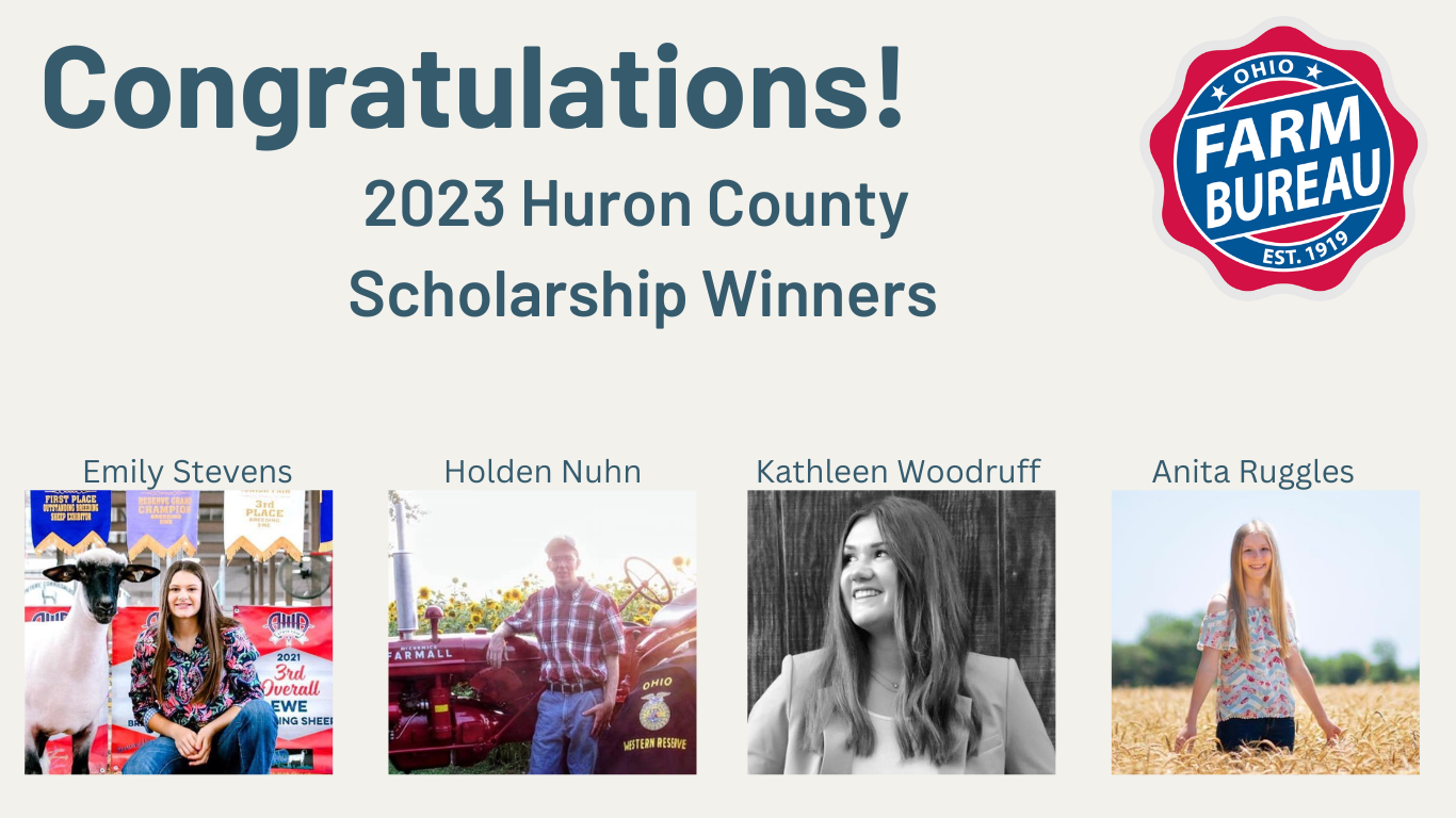 2023 Huron County Scholarship Winners