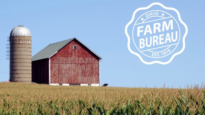 Farm image with logo