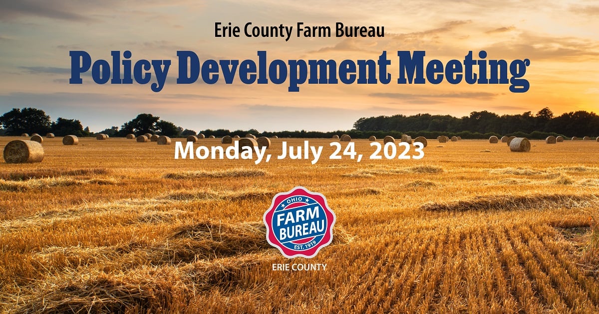 Erie County Farm Bureau Policy Development Meeting - Ohio Farm Bureau