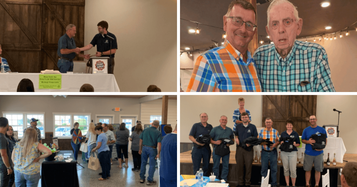 President Alex Davidson conducted the Belmont County Farm Bureau 2023 Annual Meeting of members on Tuesday, Aug. 8, at The Market at Ebbert Farms
