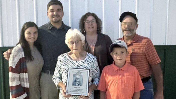 Rose Reer was honored on Sept. 12 for her outstanding contributions to Crawford County agriculture.