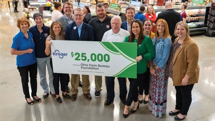 Kroger donation Ohio Farm Bureau Foundation