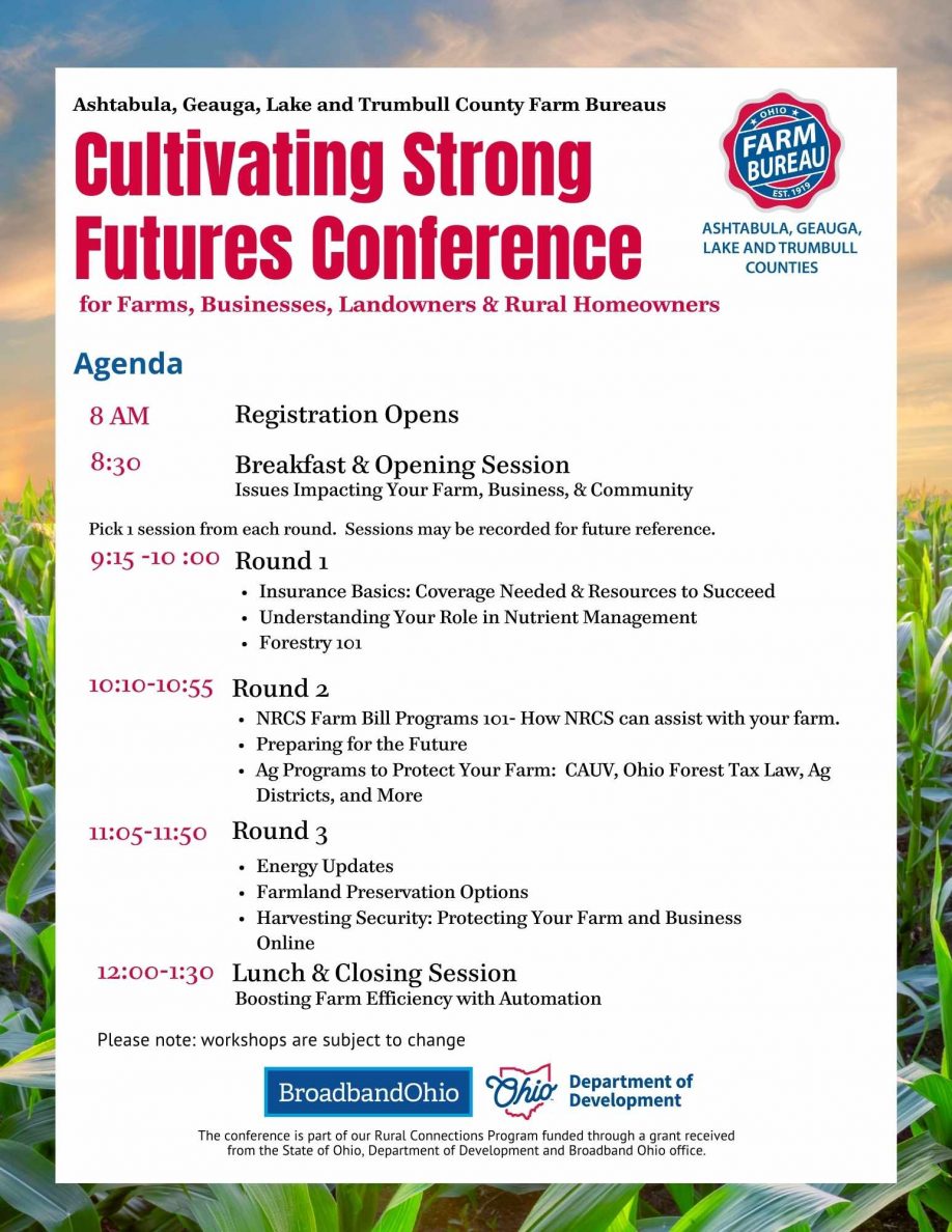 Cultivating Strong Futures conference agenda