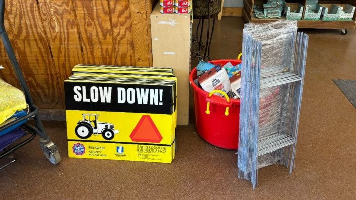 Delaware County Farm Safety Signs