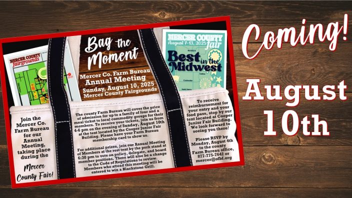 Mercer County Annual Meeting Aug.10