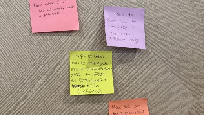 Capitol Hill visit goal setting